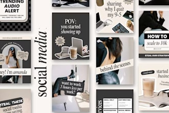 design instagram carousel social media posts template for health wellness medspa