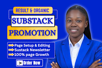 do substack page link promotion, substack newsletter setup to increase audiences