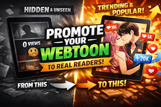promote your webtoon to real fans and loyal readers