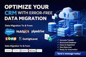 do data migration salesforce hubspot pipedrive spreadsheets zoho go high level