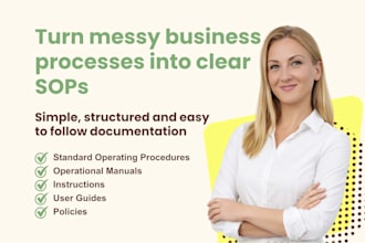 create sops and process documentation for your business
