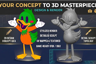 convert 2d image, sketch, drawing to 3d model for 3d printing, stl, obj 3mf fbx