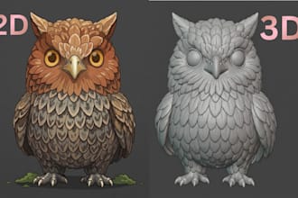 convert 2d image to 3d printable model stl file