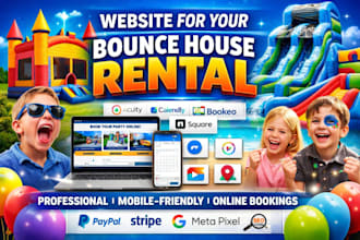bounce house inflatable water slide kid party rental acuity scheduling website