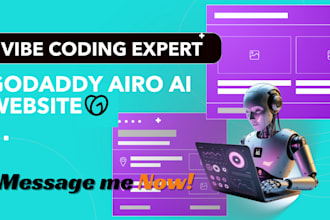build godaddy airo ai website ai webapp booking system sales funnel ai chabot