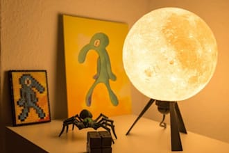 design a custom 3d printable lamp tailored to your specifications