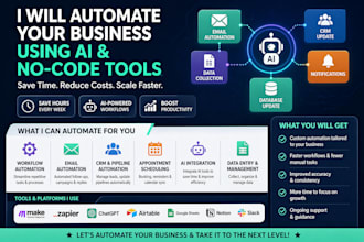 automate your business using ai workflows and nocode tools