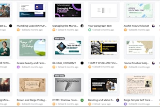 create presentation slides for school or business