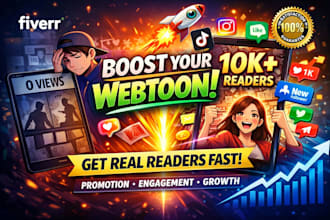 grow your webtoon, comic, and story with real promotion