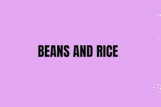 cook rice and bean with stew