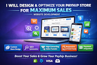 design optimize your payhip store for maximum sales website development