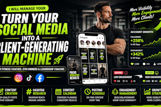 manage instagram and tiktok for fitness coaches and gym owners