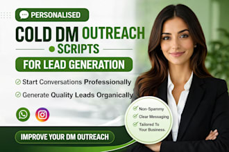 write personalised cold dm outreach scripts for lead generation