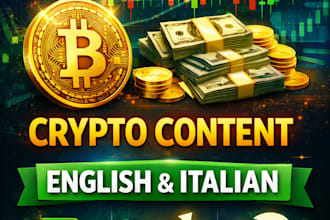 creazione contenuti SEO su finanza, fintech e criptovalute