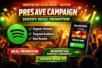 deutsche schlager dutch presave kampagne spotify musik promotion