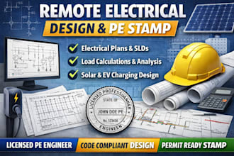 remote electrical system design professional engineer stamp