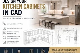 design your kitchen cabinets in cad