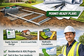 design onsite wastewater system with california pe approval