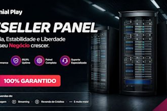 deliver reseller panel with unlimited server support, strong 8k, lion ott, trex