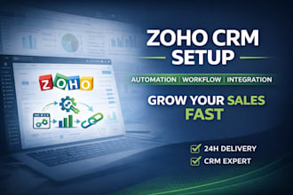 setup zoho crm, zoho one, zoho crm automation, workflow, integration