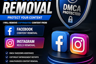 remove copyright content facebook instagram reels accounts google maps dmca