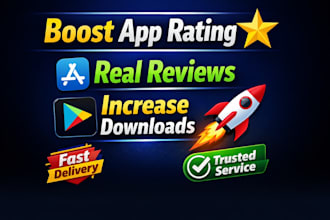 provide app store and play store reviews to boost your rating