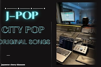 write and produce an original jpop or city pop song in japanese