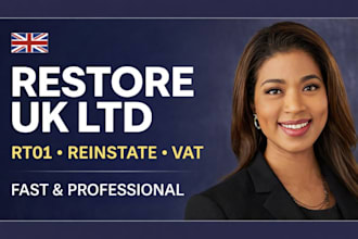restore UK ltd, reinstate UK limited company, rt01 and UK vat registration