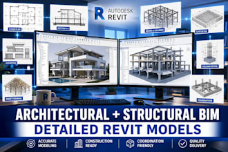 build detailed revit bim models for architecture and structure