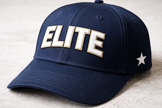 do embroidery digitalizing for logo, hat and cap