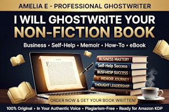 ghostwrite your non fiction book or ebook as profesional writer