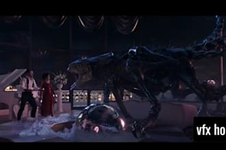 create hollywood cinematic vfx, cgi, compositing, 3d tracking and visual effects
