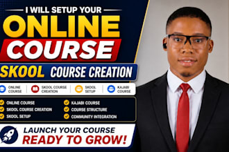 create online course content, skool course creation skool setup kajabi course