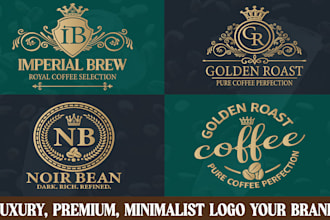 design minimalist coffee logo for your brand