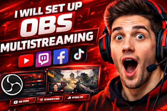 set up obs multistreaming for youtube twitch facebook tiktok