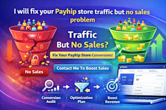 fix your payhip store traffic but no sales problem