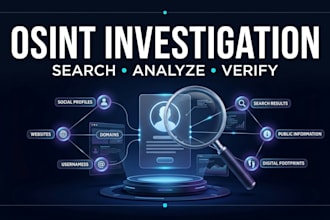 conduct a professional osint investigation