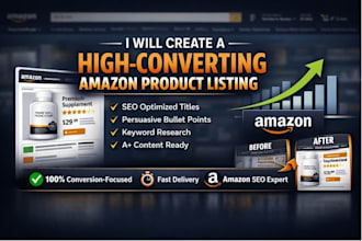 do amazon product listing optimization creation fix seo product listing