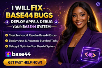 fix base44 bugs, deploy apps and debug your base44 system