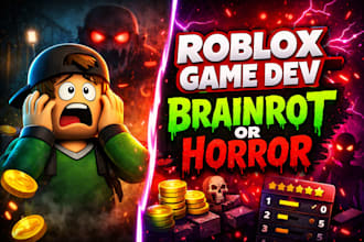 create viral roblox brainrot horror game and roblox full game development