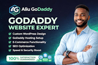 design and develop a professional godaddy website for your business
