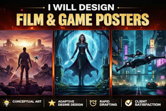 design cinematic movie poster film poster short film game posters sports flyer
