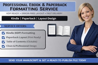 do kindle ebook, paperback formatting