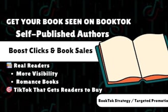 boost your romance ebook or book on booktok promotion