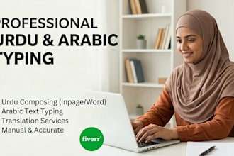 do professional urdu composing typing and translation