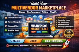 build dokan woocommerce webkul shopify multivendor ecommerce marketplace website