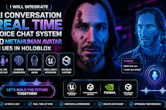 integrate ai conversation real time voice chat system 3d metahuman avatar in ue5
