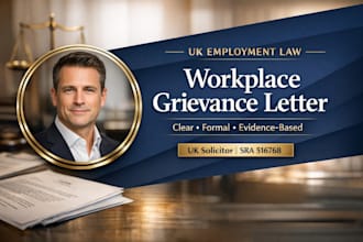 write a compelling workplace grievance letter as a UK solicitor
