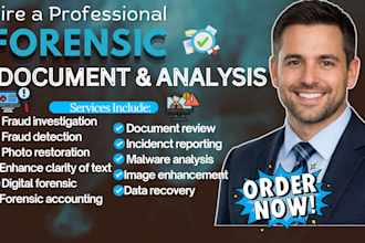do forensic document analysis for legal cases and signature verification