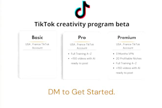 create tiktok beta account for creativity program monetization